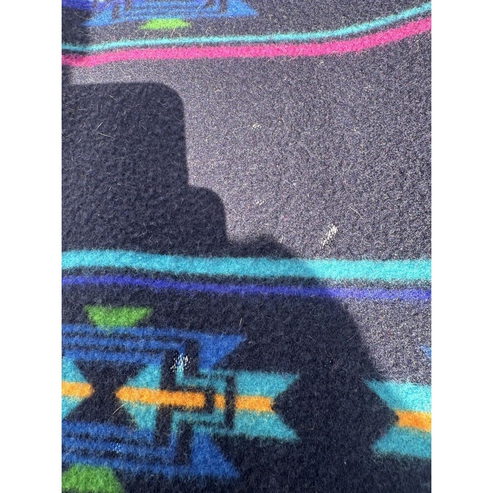 Vintage Beaver State Pendleton Wool Aztec Shawl Blanket 26x39 Chief Joseph READ - Picture 5 of 6